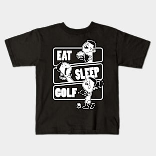 Eat Sleep Golf - Golf players gift print Kids T-Shirt